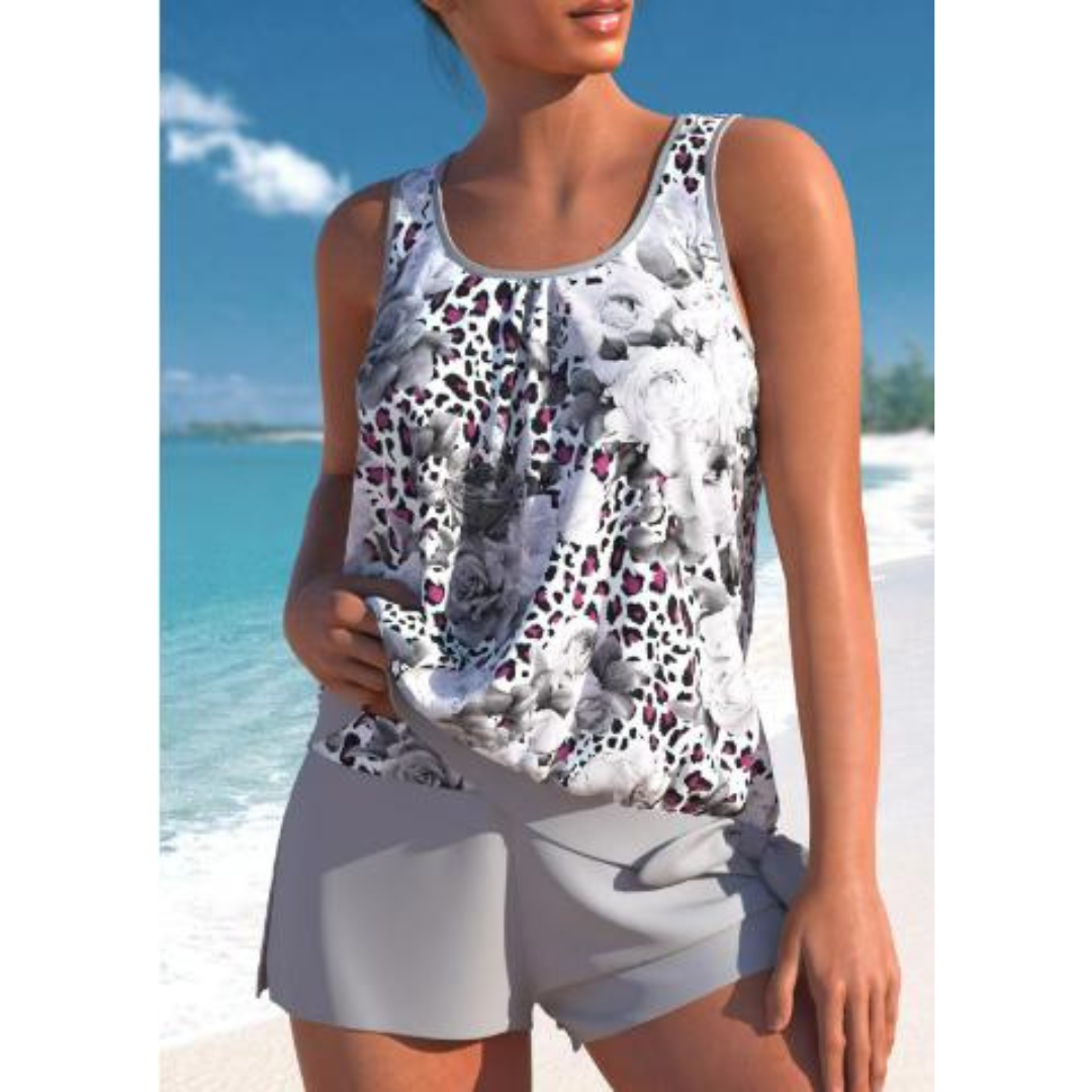 Floral Pattern Tankini for Women