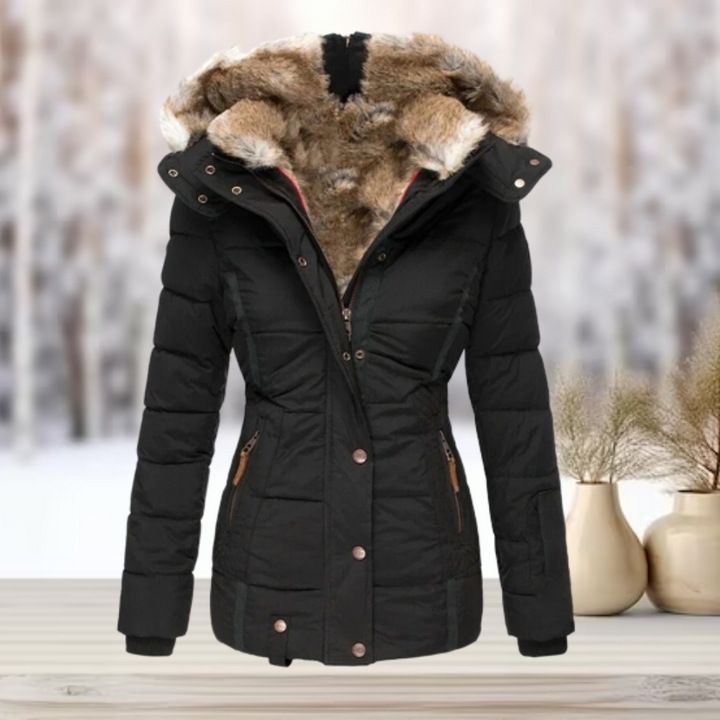 Gia | Faux Fur Winter Jacket with Hood