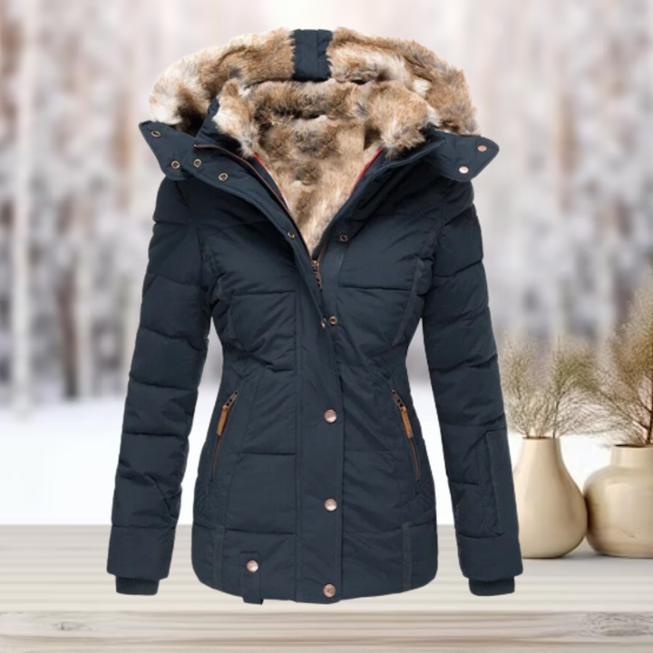 Gia | Faux Fur Winter Jacket with Hood