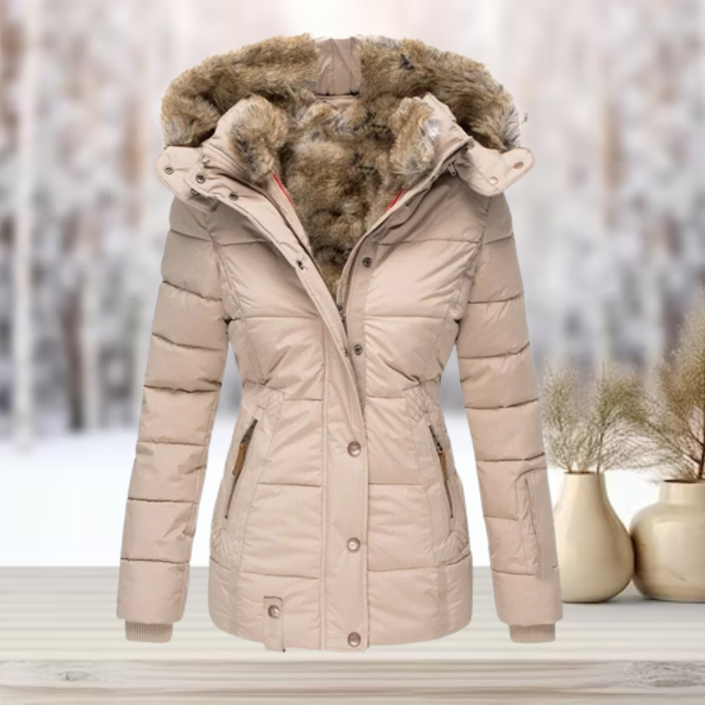 Gia | Faux Fur Winter Jacket with Hood