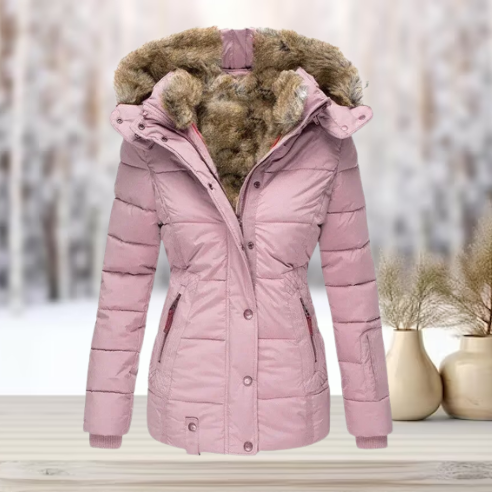Gia | Faux Fur Winter Jacket with Hood