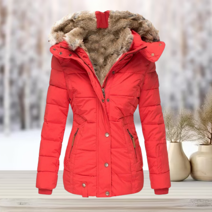 Gia | Faux Fur Winter Jacket with Hood