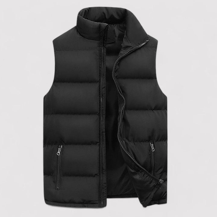 Logan | Men's Gilet with Stand Collar