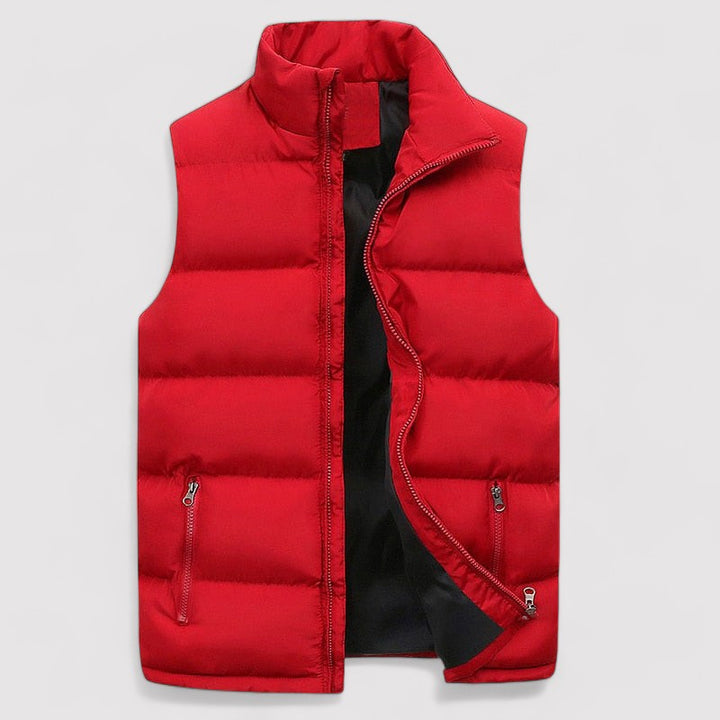 Logan | Men's Gilet with Stand Collar