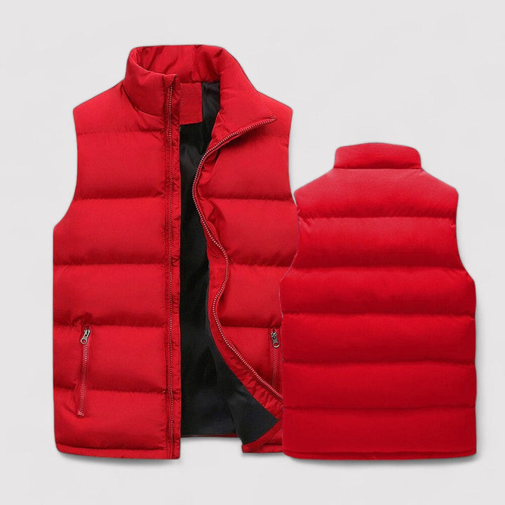Logan | Men's Gilet with Stand Collar