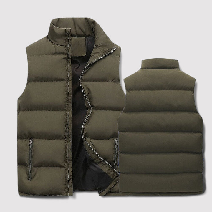 Logan | Men's Gilet with Stand Collar