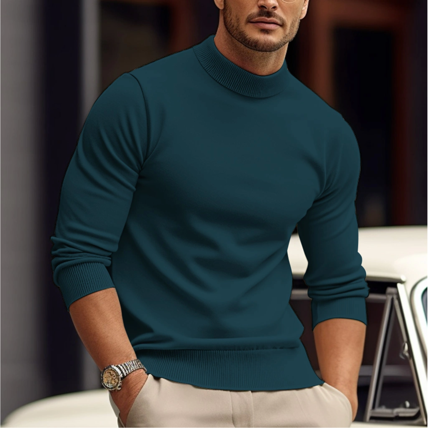 George | Men's Sweater Crafted from Soft Cotton