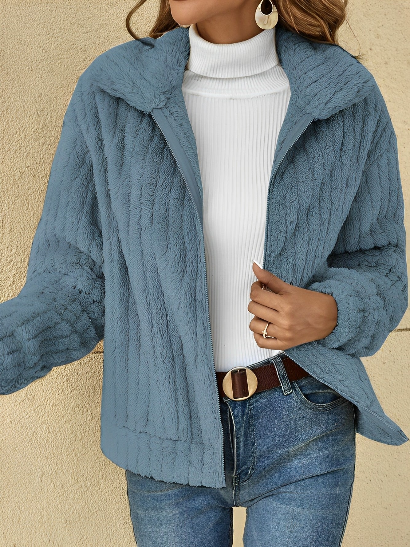 Sophie | Elegant Teddy Jacket for Warm Days