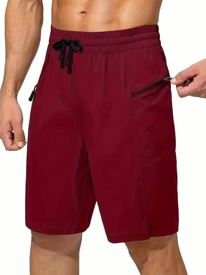 Max - Quick-Dry Beach Shorts for Men with Zipper Pockets and No Mesh Lining