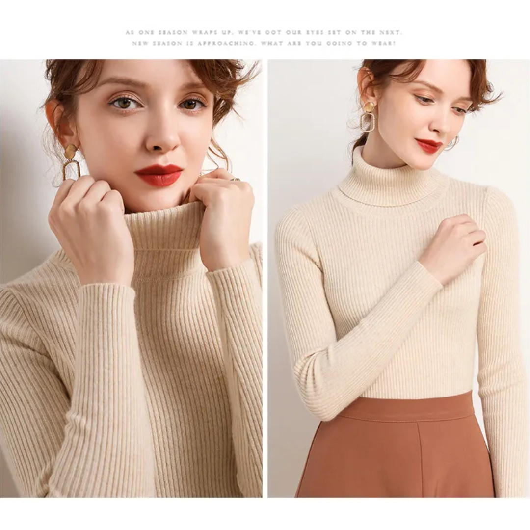 Faye | Winter-Ready Cashmere Turtleneck Sweater