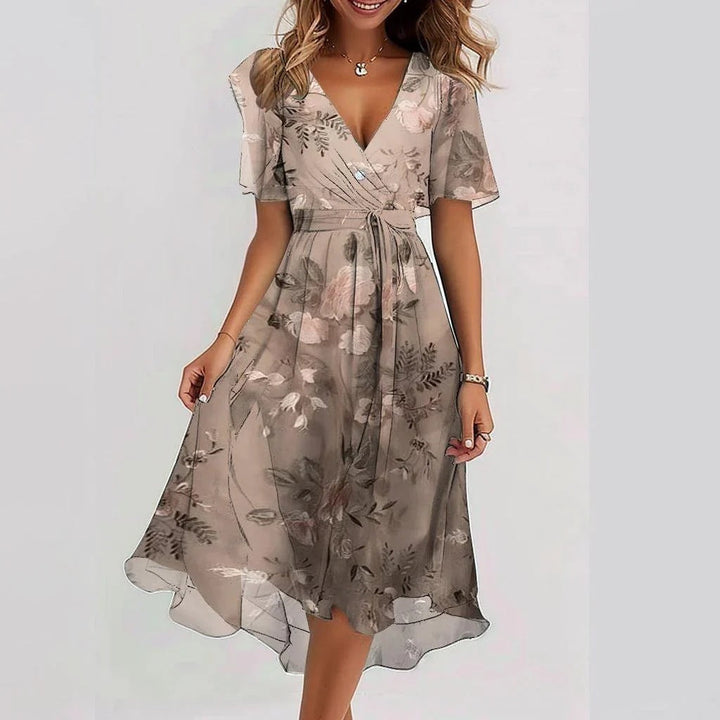 Elegant Floral Summer Dress for Women
