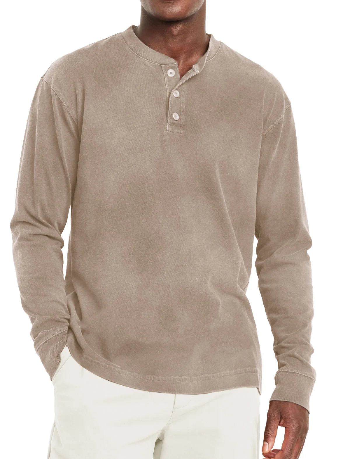 Classic Fit Shortsleeve Henley T Shirt for Men