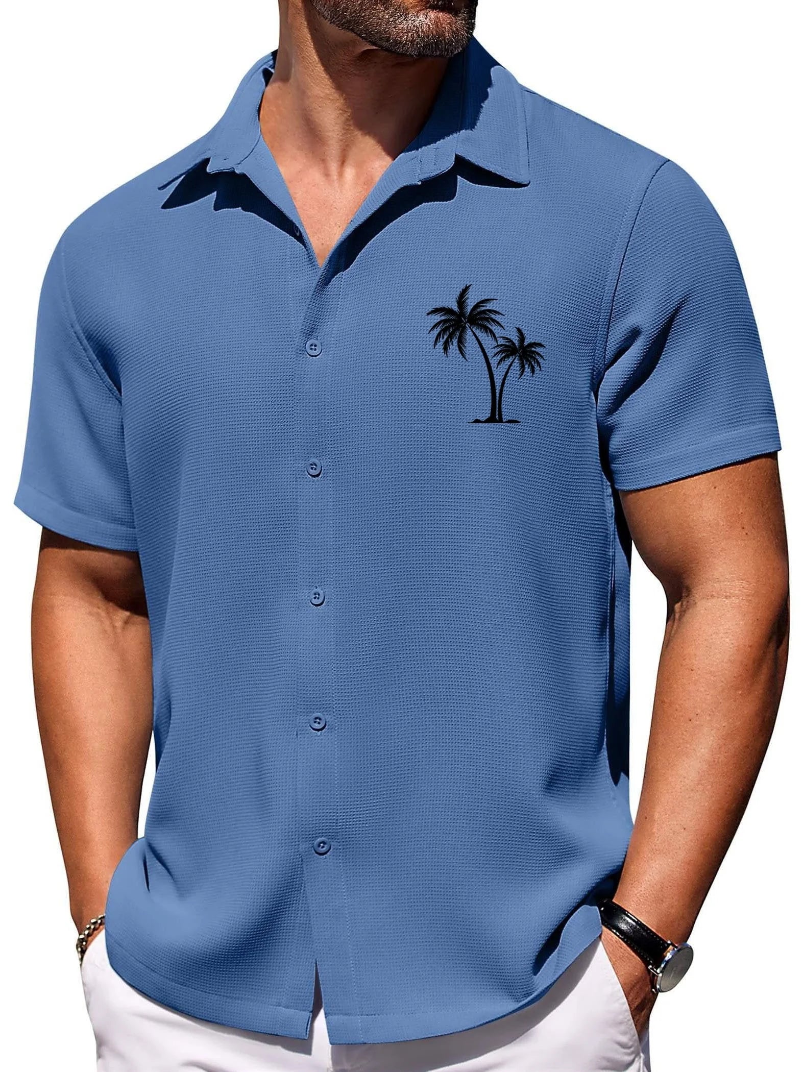 Tropical Hawaiian Spring Summer Shirt for Men