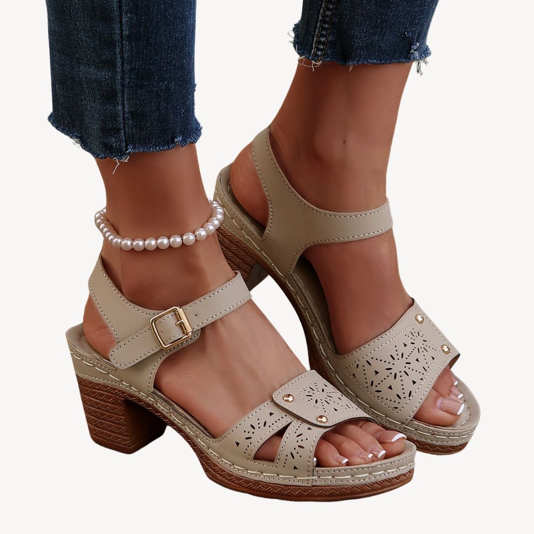 Vestea | Chic Comfort Block Heel Sandals