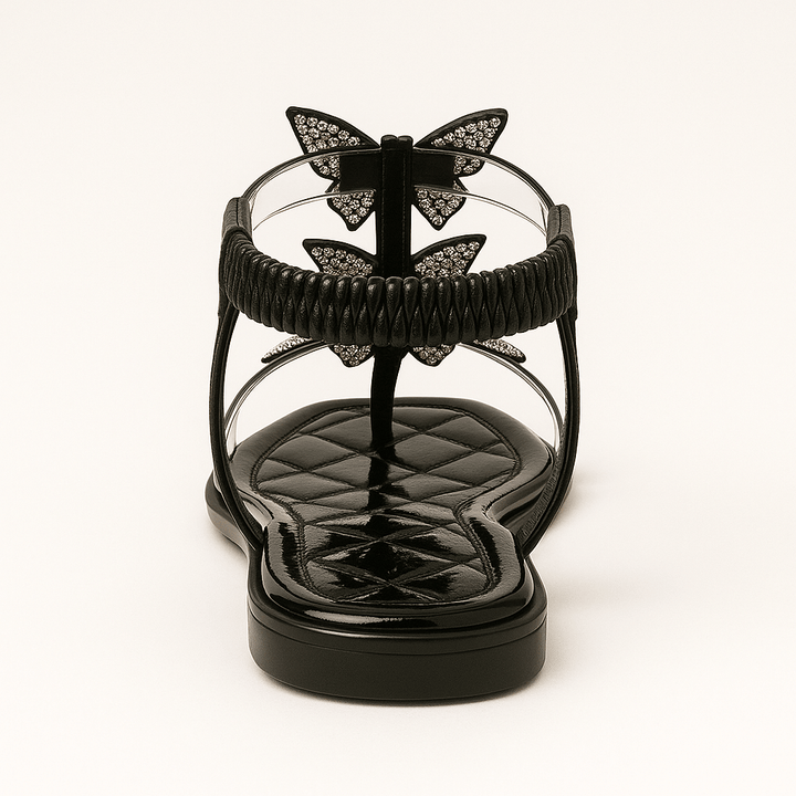 Karen | Sparkling Butterfly Toe-Strap Sandals