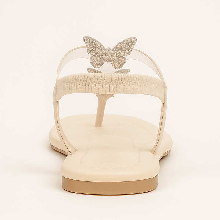 Karen | Sparkling Butterfly Toe-Strap Sandals
