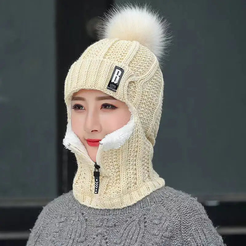 Women's Cozy Beanie with Neck Warmer