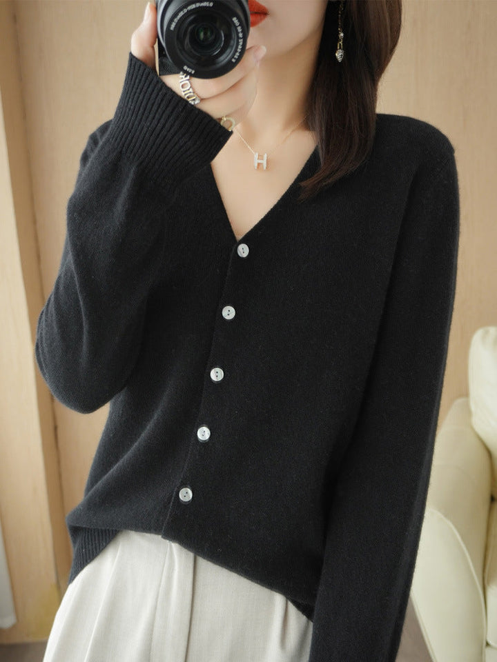 Kate | Women's Casual V-Neck Knit Cardigan