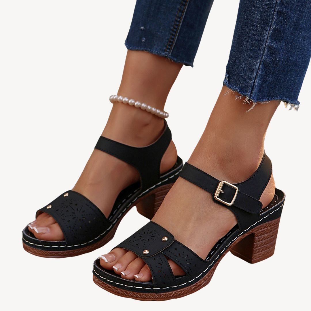 Vestea | Chic Comfort Block Heel Sandals