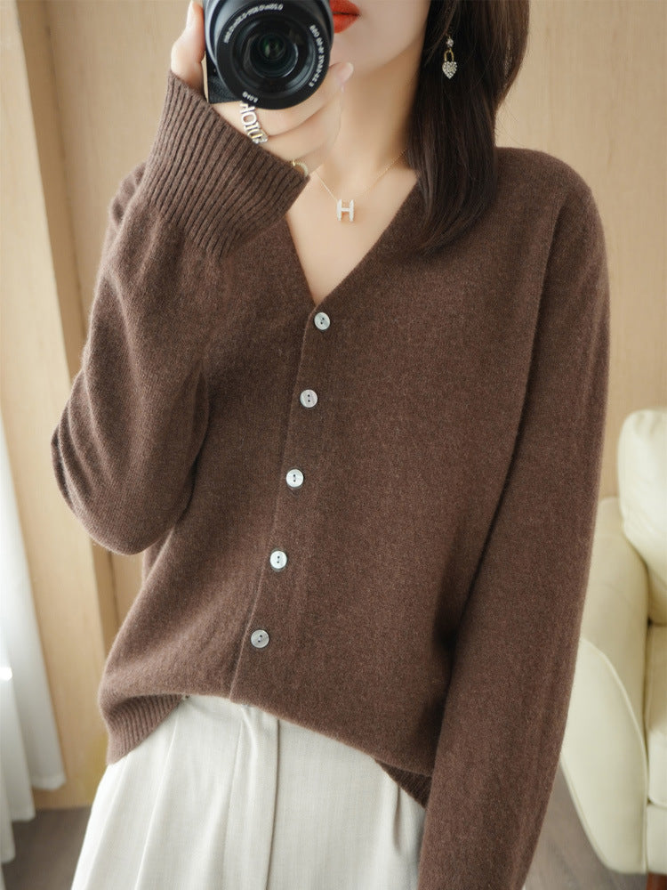 Kate | Women's Casual V-Neck Knit Cardigan