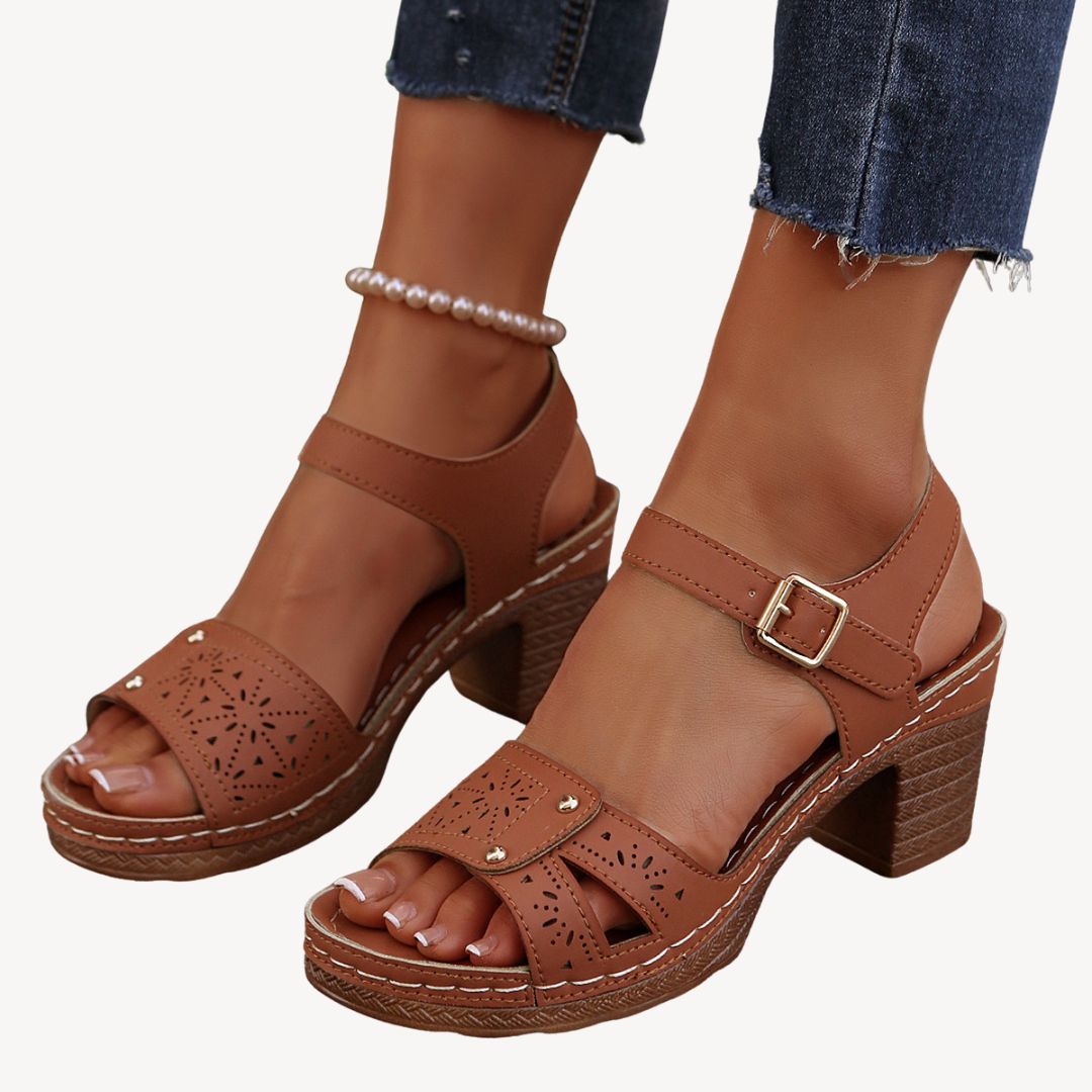 Vestea | Chic Comfort Block Heel Sandals