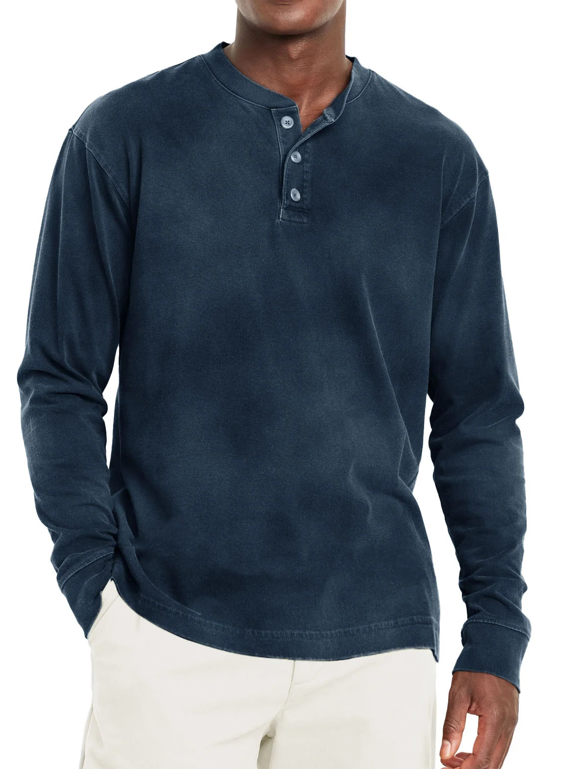 Classic Fit Shortsleeve Henley T Shirt for Men