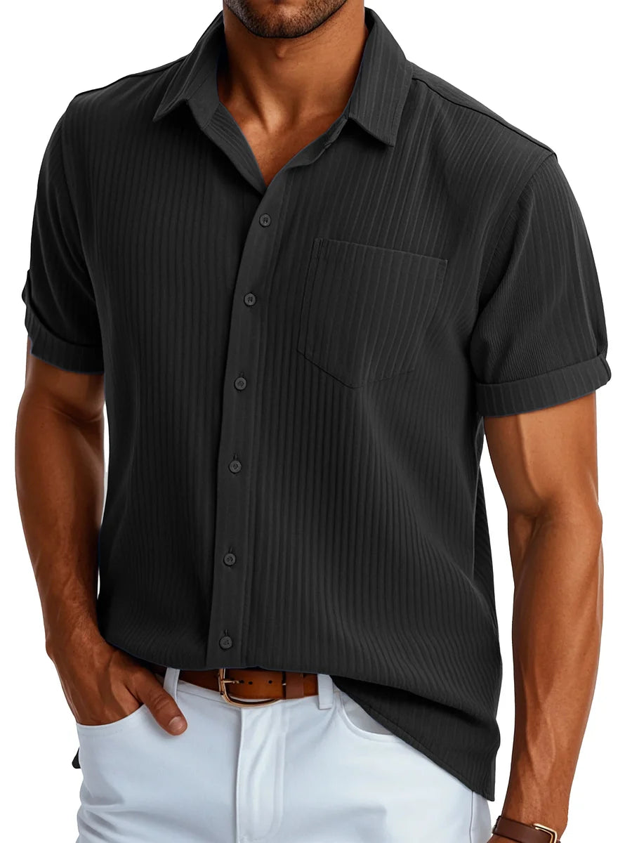 Breathable Shortsleeve Spring Summer Shirt for Men