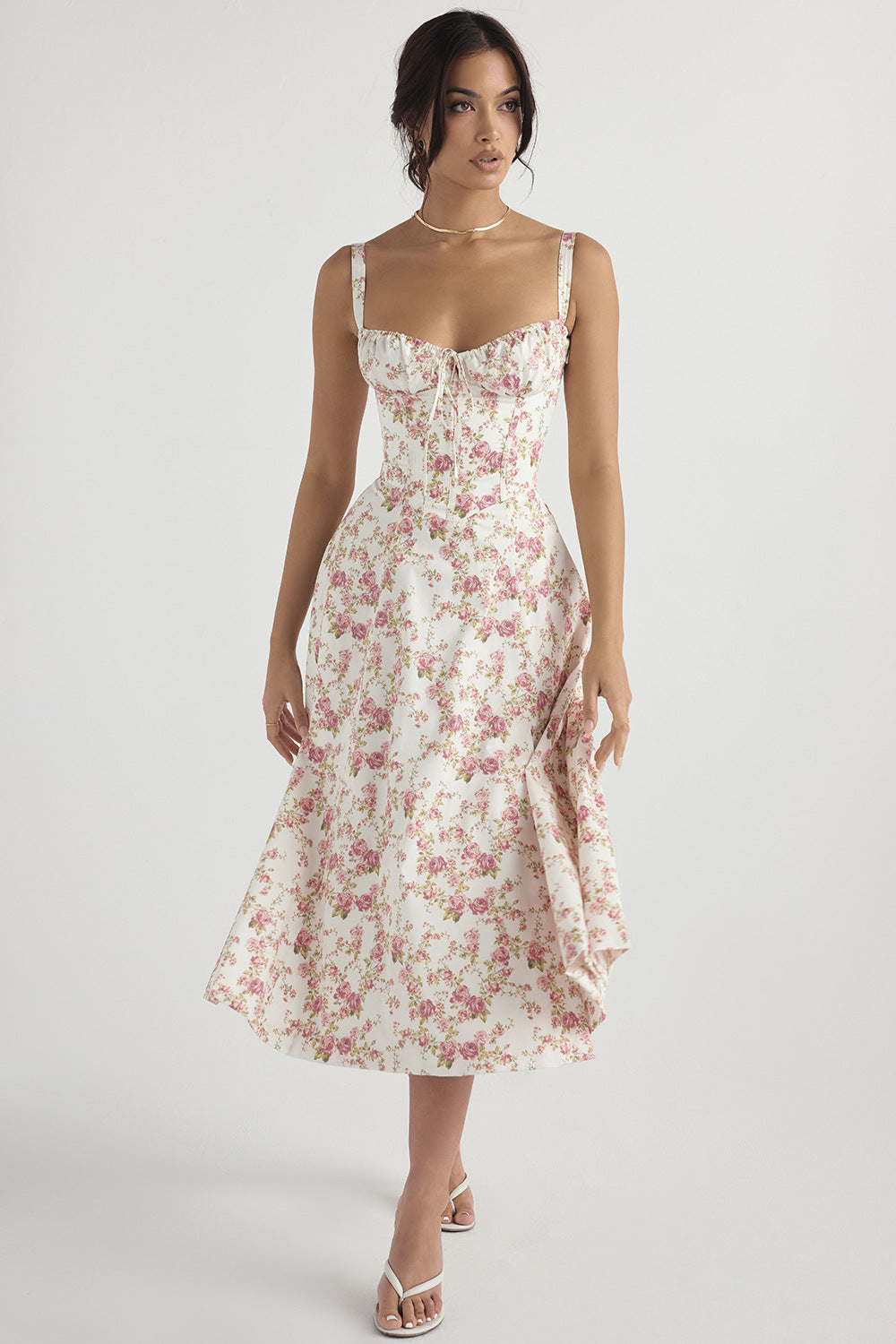 Sally | Floral Elegance Spring Party Dress
