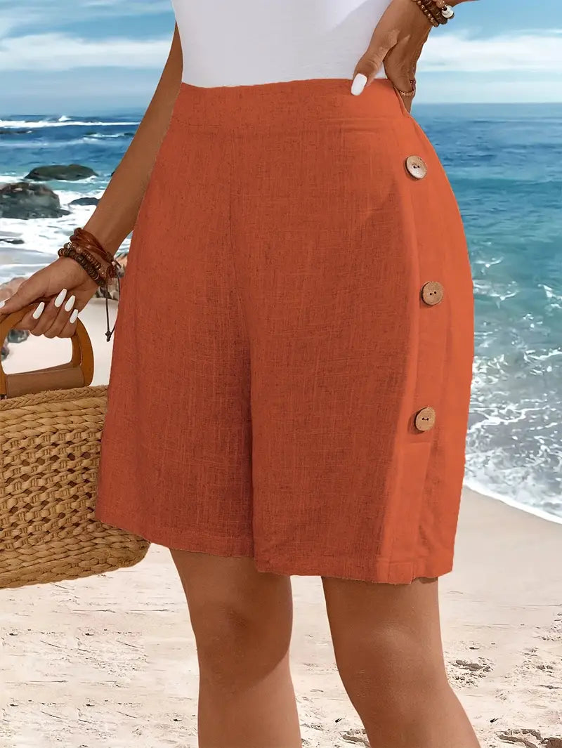Breezy Linen Summer Shorts for Women