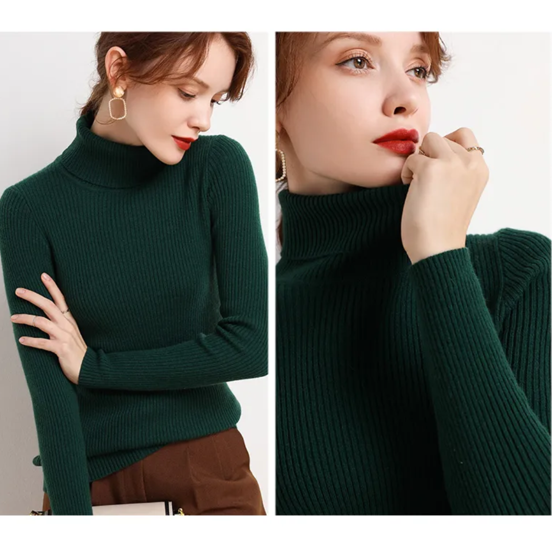 Faye | Winter-Ready Cashmere Turtleneck Sweater