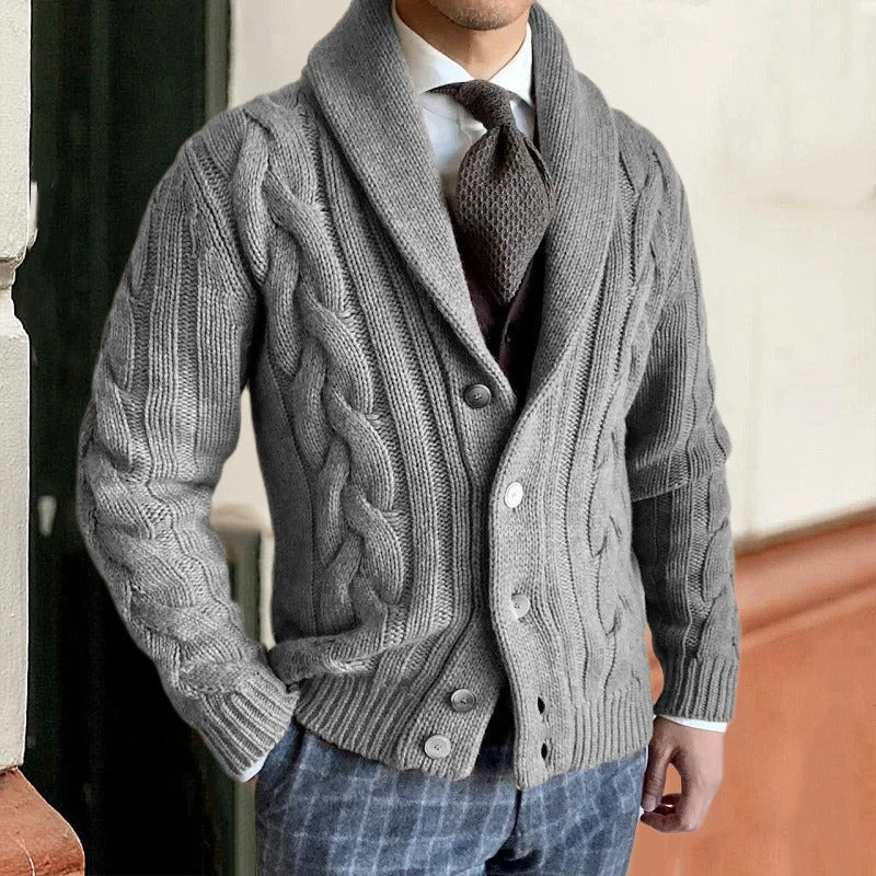 Isaac | Men's Knit Cardigan | Button Down
