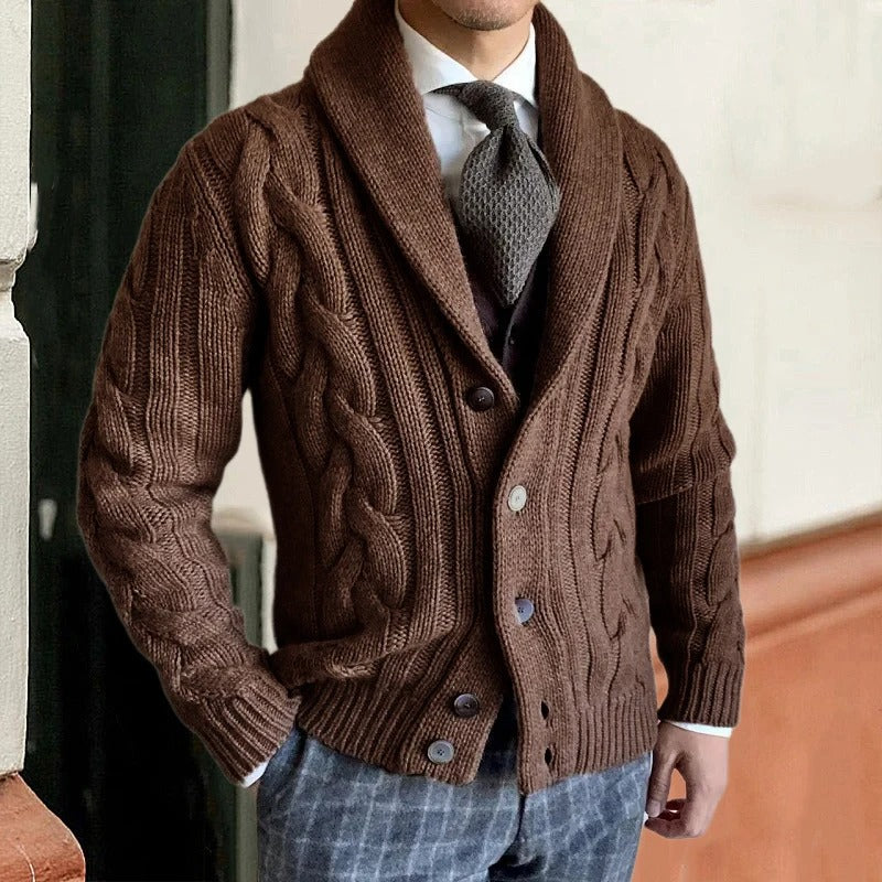 Isaac | Men's Knit Cardigan | Button Down