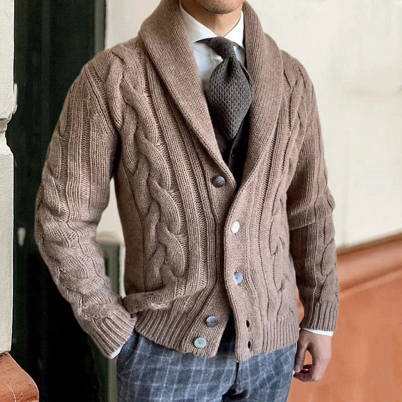 Isaac | Men's Knit Cardigan | Button Down
