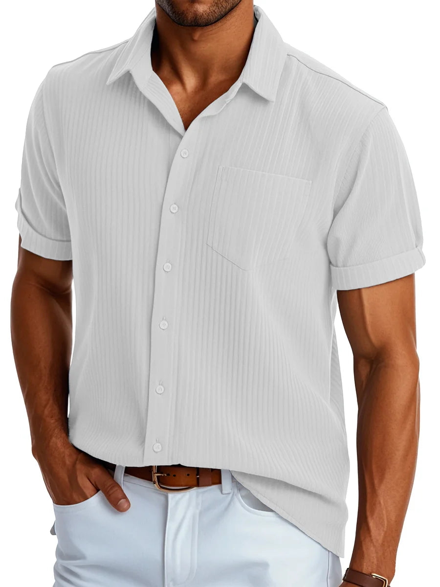Breathable Shortsleeve Spring Summer Shirt for Men