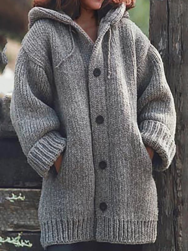 Hope | Women's Cozy Hooded Knit Cardigan