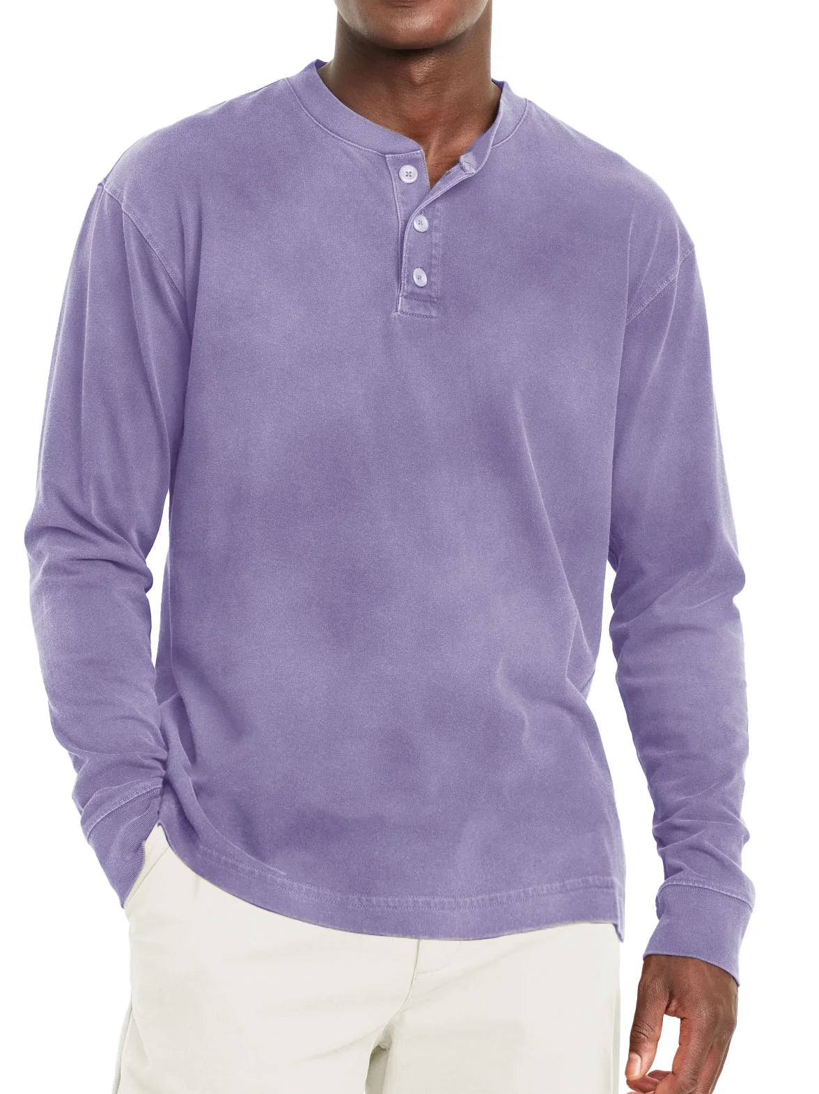 Classic Fit Shortsleeve Henley T Shirt for Men