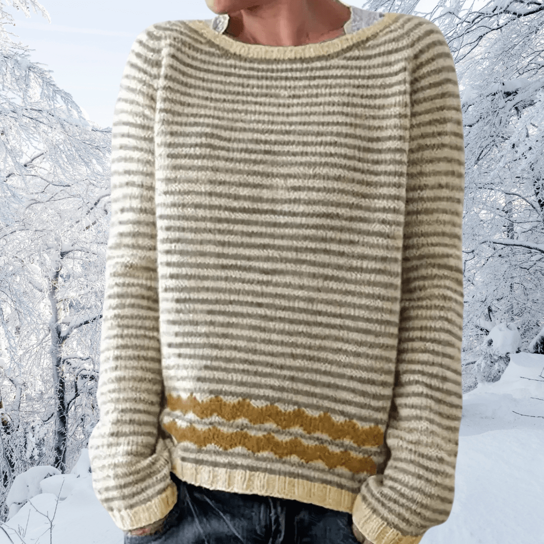 Paige | Cozy Striped Wool Sweater for Winter