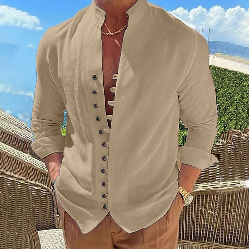Ethan Linen Short Sleeve Shirt for Men