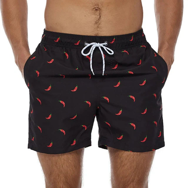 Men's camouflage quick-drying double-layer swim shorts