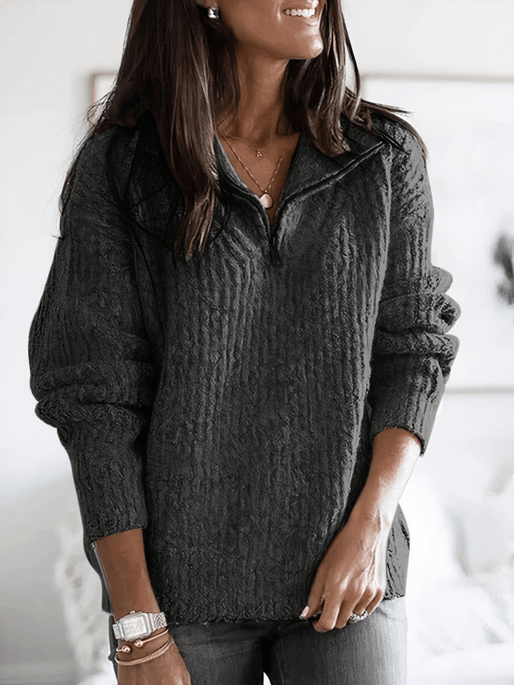 Jade | Women's Cozy Winter Quarter-Zip Pullover