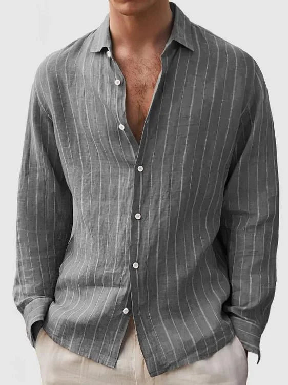 Ethan | Long sleeve henley t-shirt