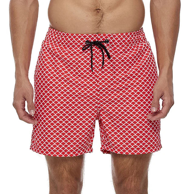 Men's camouflage quick-drying double-layer swim shorts