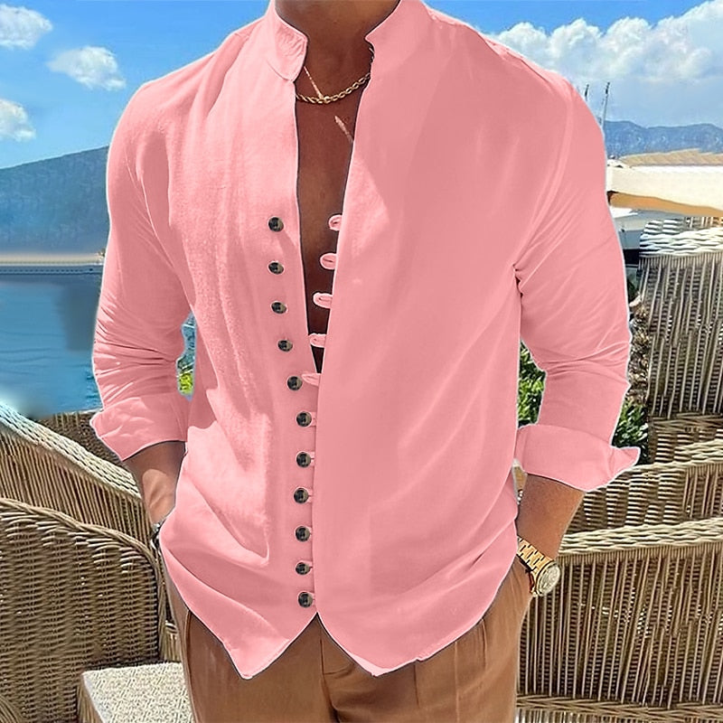 Ethan Linen Short Sleeve Shirt for Men