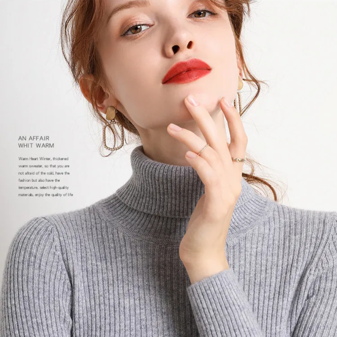 Faye | Winter-Ready Cashmere Turtleneck Sweater