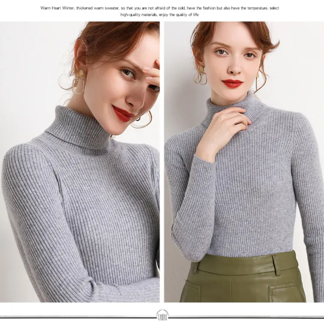 Faye | Winter-Ready Cashmere Turtleneck Sweater