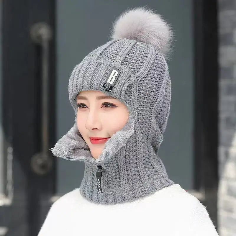 Women's Cozy Beanie with Neck Warmer