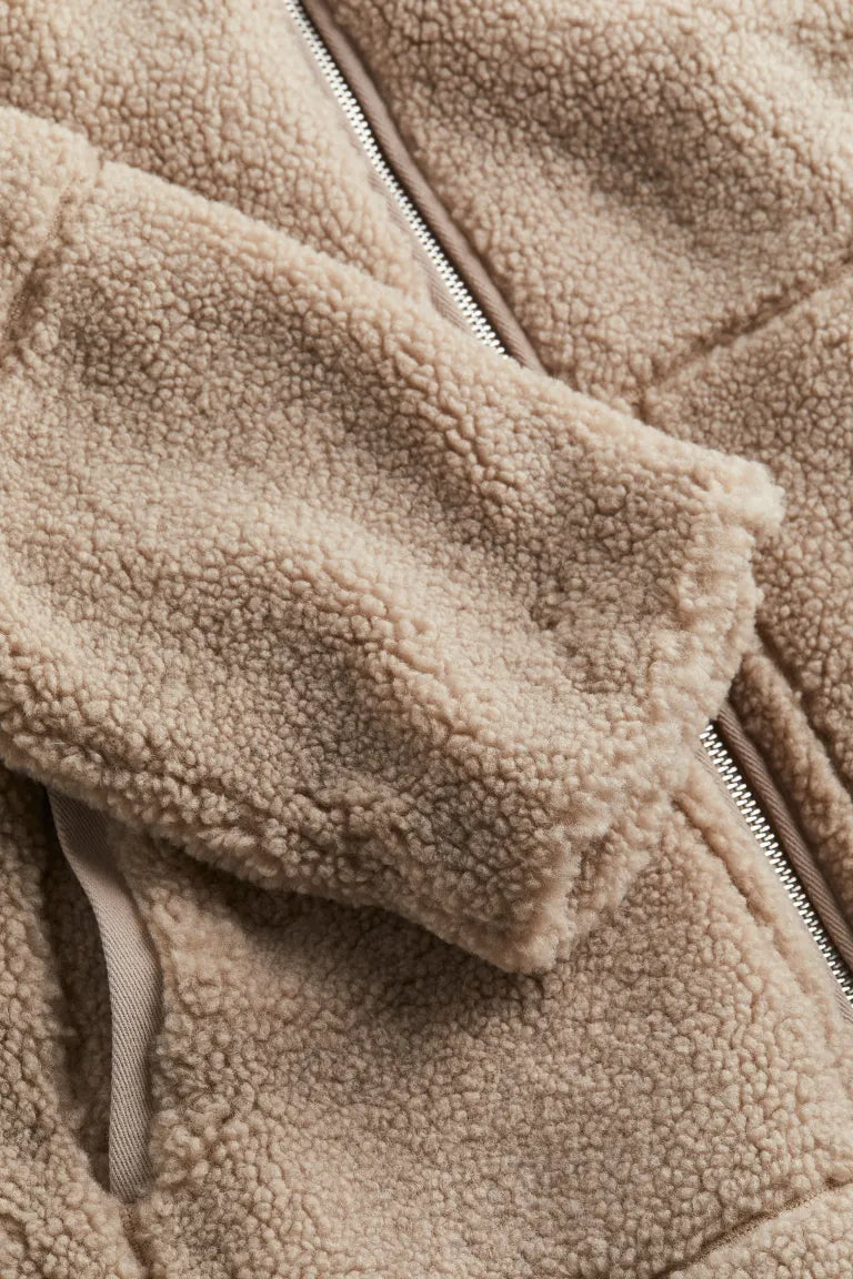 Tess | Cozy Women's Teddy Jacket with Zipper