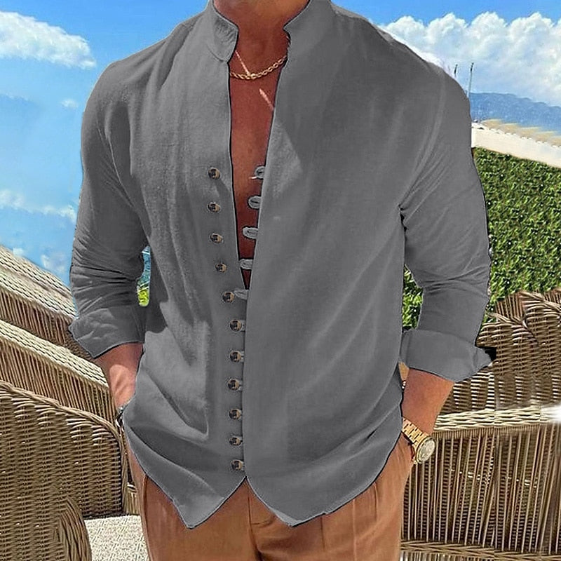Ethan Linen Short Sleeve Shirt for Men