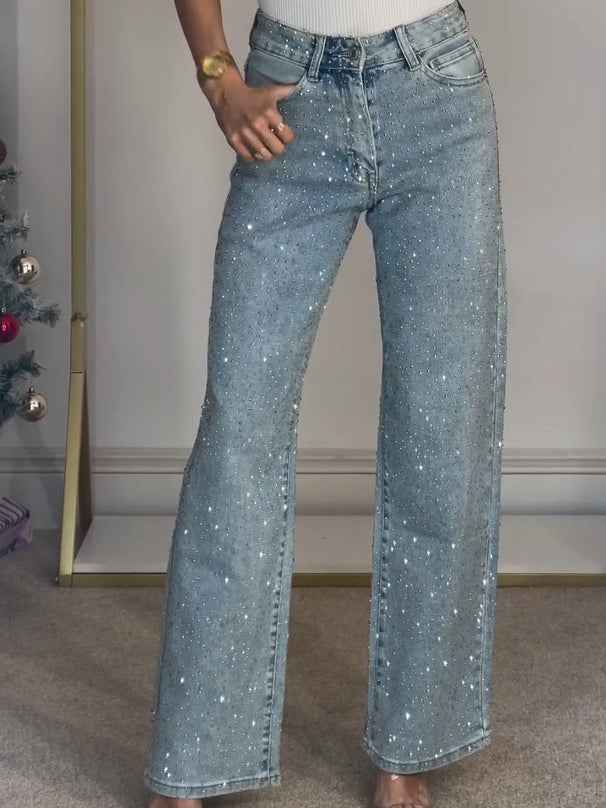 Ava - Stylish glitter jeans