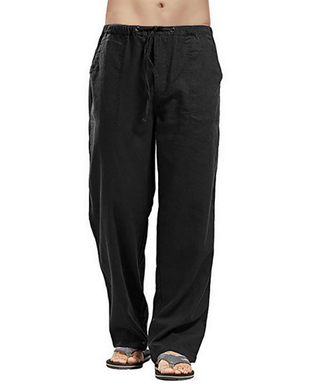 Men's Lightweight Breathable Linen Pants for Comfort